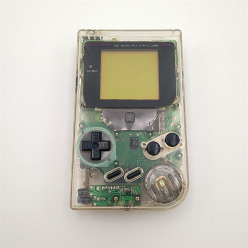 Gameboy Original Konsol - Play It Loud Edition - Clear - I æske - SNR GM4134335 (B Grade) (Genbrug)
